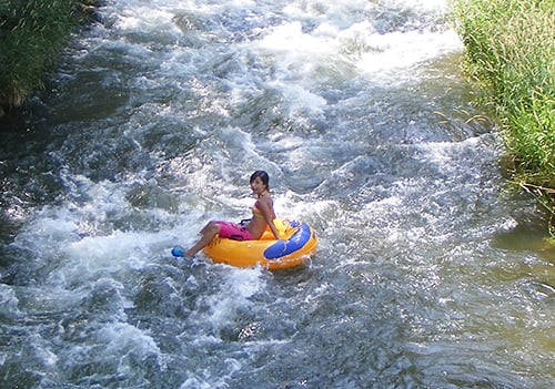 single rider on the portneuf river